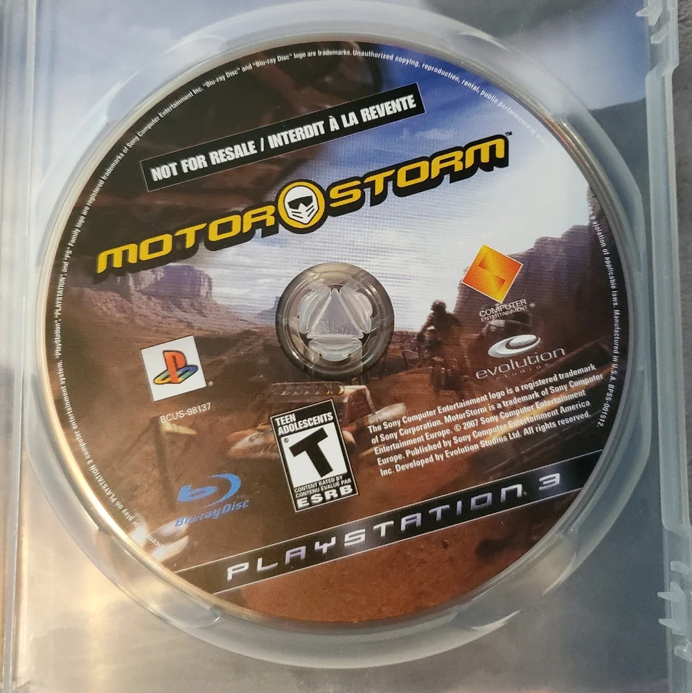 5 for $25 | Playstation 3 MotorStorm Sony Evolution Studios - UNTESTED